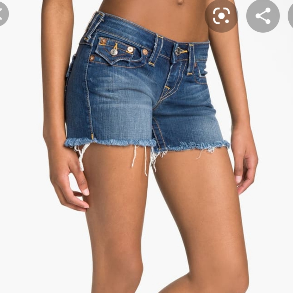 EUC TRUE RELIGION Keira Cut-offs Shorts